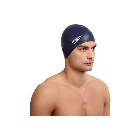 Pianura, Cuffia Da Piscina In Silicone Unisex Adulto, Blu Marino, Taglia Unica - Foto 2