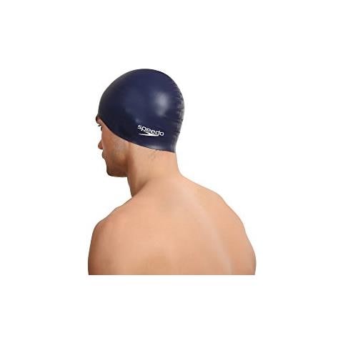 Pianura, Cuffia Da Piscina In Silicone Unisex Adulto, Blu Marino, Taglia Unica - Foto 3