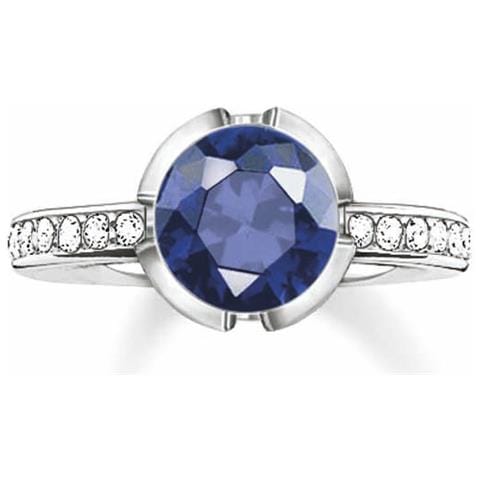 Gioielleria 035-050-32-54. Anello, Colore Blu Argento. Donna. - In ordine - Foto 5