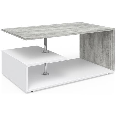 Vicco Tavolino da divano Guillermo Tavolino da salotto bianco antracite 91 x 52 cm Vicco Tavolino da divano Guillermo Tavolino da salotto bianco antracite 91 x 52 cm