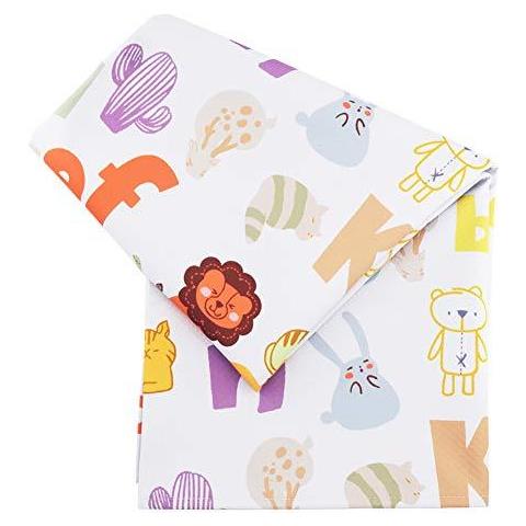 51 Splat Mat Per Under Seggiolone Arts Crafts Lavabile Spill Mat Impermeabile Anti-pavimento Scivoloso Splash Mat Portatile Giocare Mat E Tovaglie (alfabetico) - Foto 2