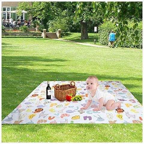 51 Splat Mat Per Under Seggiolone Arts Crafts Lavabile Spill Mat Impermeabile Anti-pavimento Scivoloso Splash Mat Portatile Giocare Mat E Tovaglie (alfabetico) - Foto 4