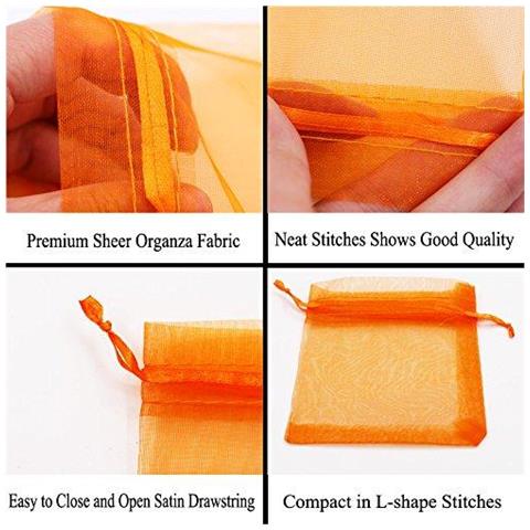 100pcs 10x12cm Colore Della Miscela Di Coulisse Borse Di Favore Di Cerimonia Organza Regalo Borsa Per Nozze Gioielli Party - Foto 4