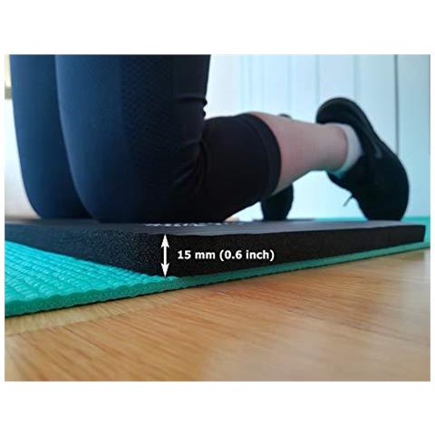 Yoga Knee Pad Cuscino 15 Millimetri (06) Thick Pilates Knee Pad Per Fornire Sollievo Alle Ginocchia Gomiti Avambracci E Polsi Workout Knee Pad Piccolo Yoga Mat Ginocchio (nero)  - Foto 4