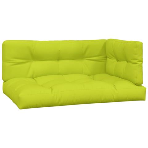 Cuscini per Pallet 3 pz Verde Intenso in Tessuto - Foto 1