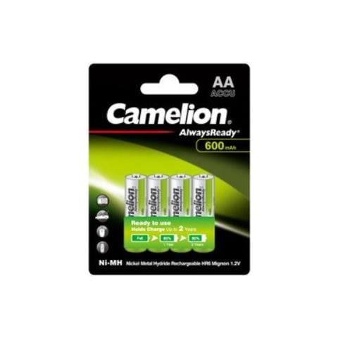 NH-AA600AR-BP4 Nichel-Metallo Idruro (NiMH) 600mAh 1.2V batteria ricaricabile - Foto 1