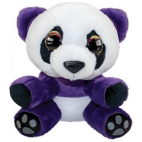 Peluche Panda I Love Mom Junior 24 Cm Viola / bianco - Foto 2