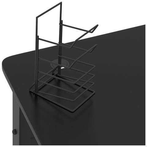 Scrivania da Gaming con Gambe a K Nera 90x60x75 cm - Foto 9