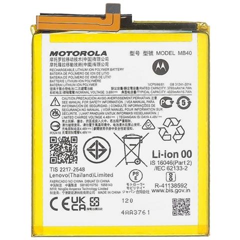 Batteria Litio Integrata Originale Mb40 Bulk Per Edge 20 Xt2143-1 - Foto 1