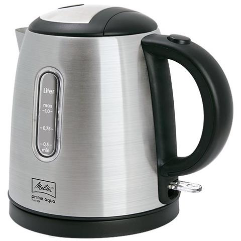 Prime Aqua Mini Top Bollitore Elettrico 1 L 2200 W Nero, Acciaio Inossidabile - Foto 1