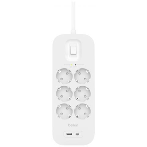 Protezione da sovratensione con Presa USB C 6 2m - Foto 2