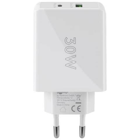 Goobay 61674 Caricabatterie Per Dispositivi Mobili Cuffie, Telefono Cellulare, Smartphone Bianco Ac Ricarica Rapida Interno - Foto 3