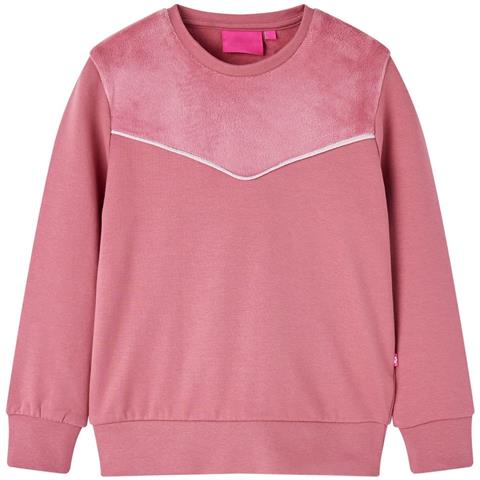 Felpa Da Bambina In Velluto Patchwork Lampone 92 - Foto 1