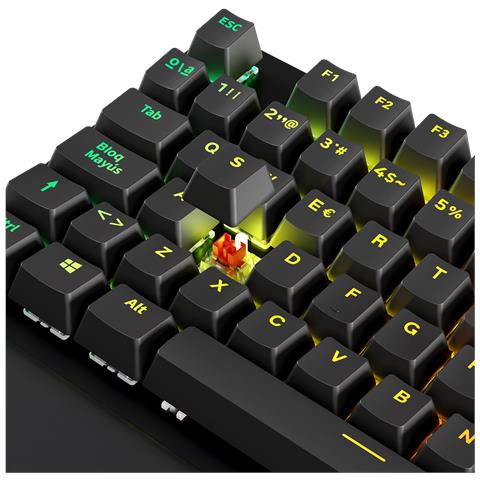 NS-KB-SERIKEV2 tastiera USB QWERTY Spagnolo Nero - Foto 7