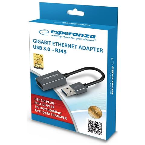 Adattatore Usb Con Ethernet Esperanza Ena101 18 Cm - Foto 2