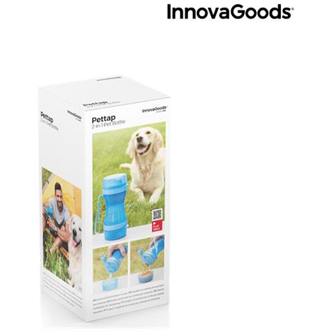 Bottiglia Con Contenitore Per Acqua E Cibo Per Animali Domestici 2 In 1 Pettap Innovagoods - Foto 2
