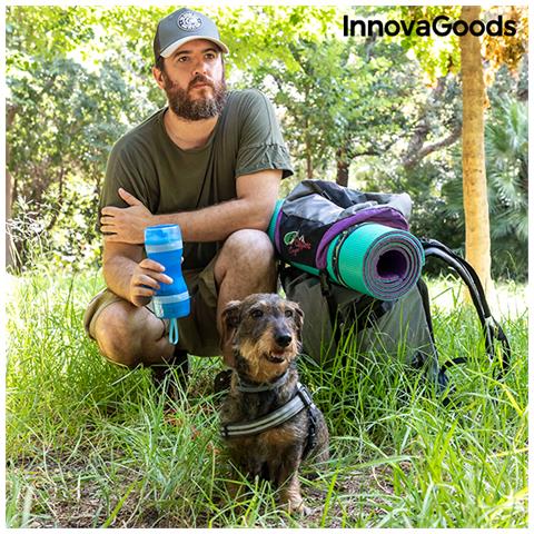 Bottiglia Con Contenitore Per Acqua E Cibo Per Animali Domestici 2 In 1 Pettap Innovagoods - Foto 7