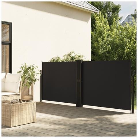 Tenda da Sole Laterale Retrattile Nera 100x1000 cm - Foto 10