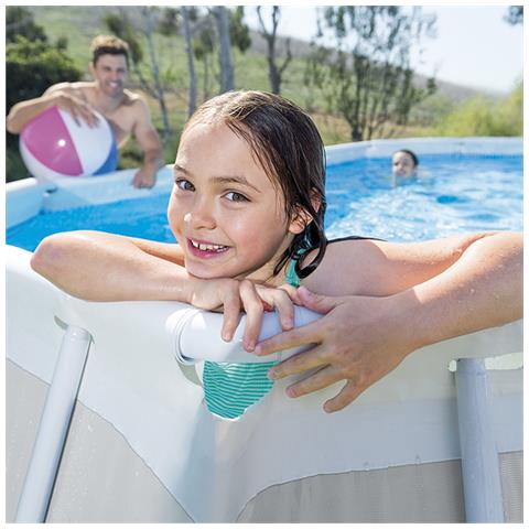 Piscina Ovale Con Struttura 503x274xh122 Cm Prism Frame 26796 - Foto 8