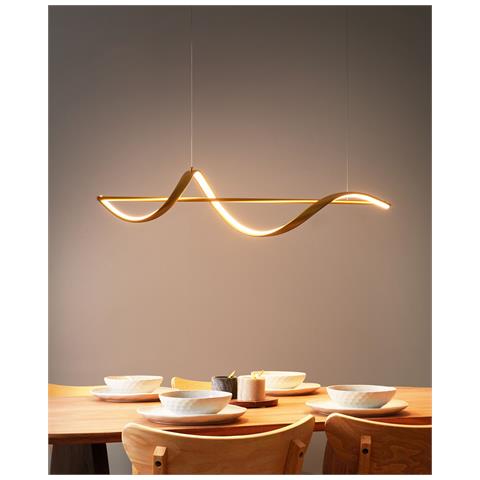 Lampadario A Led Khutti Metallo Oro - Foto 1