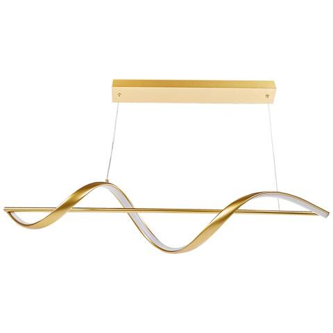 Lampadario A Led Khutti Metallo Oro - Foto 2