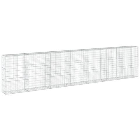 Cesto Gabbione Con Copertura 700x50x150 Cm In Ferro Zincato - Foto 2