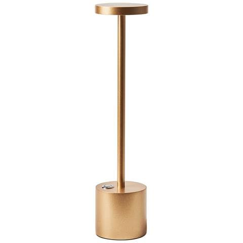 Lampada Da Tavolo Senza Fili A Led Lizandro Con Dimmer Metallo Oro - Foto 2