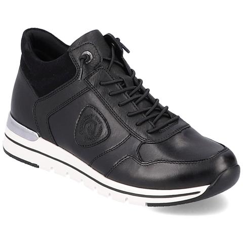 Black Casual Closed Sport Shoe Sneakers Pelle Scarpe Donna Nero Eu 38, R6771-01 - Foto 1