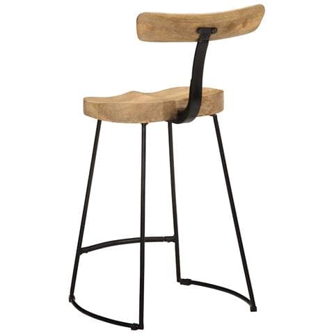 Sgabelli da Bar 2 pz 49x43x88 cm in Legno Massello di Mango - Foto 2