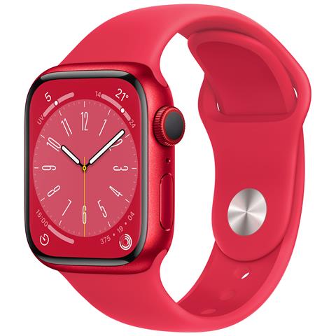 Watch Series 8 OLED 41 mm Digitale 352 x 430 Pixel Touch screen 4G Rosso Wi-Fi GPS (satellitare) - Foto 1