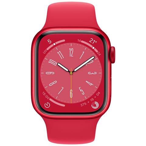Watch Series 8 OLED 41 mm Digitale 352 x 430 Pixel Touch screen 4G Rosso Wi-Fi GPS (satellitare) - Foto 3