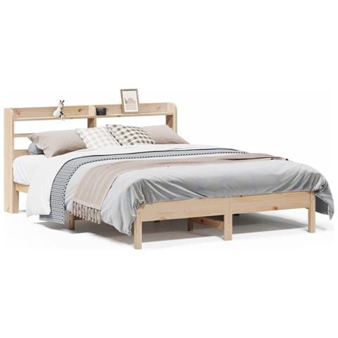 Letto Senza Materasso 135x190 Cm In Legno Massello Di Pino - Foto 2