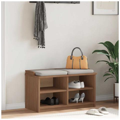 Panca Da Corridoio Sandnes 87x40x50 Cm Legno Massello Di Pino - Foto 3