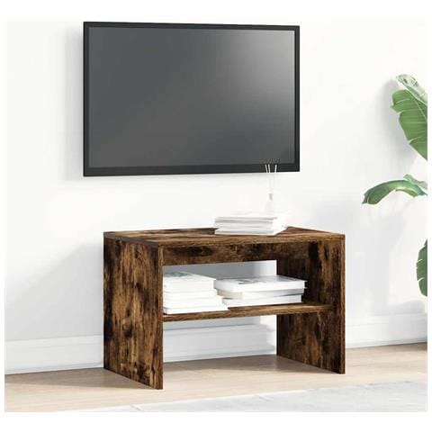 Mobile Porta Tv Rovere Fumo 60x40x40 Cm In Legno Multistrato - Foto 3
