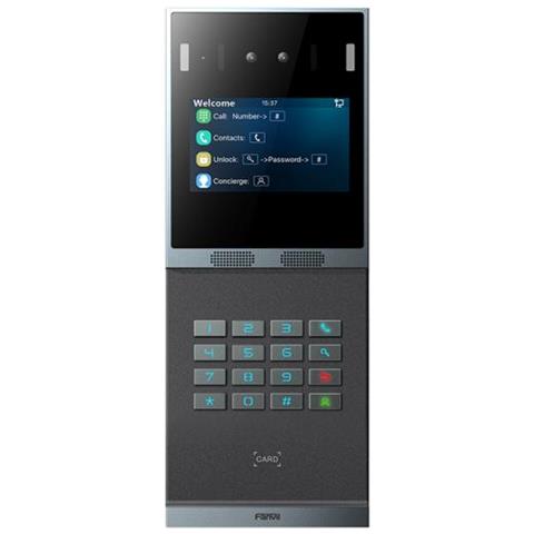 Fanvil I66 Sistema Per Video-citofono 2 Mp 10,2 Cm (4"") Nero, Grigio - Foto 1