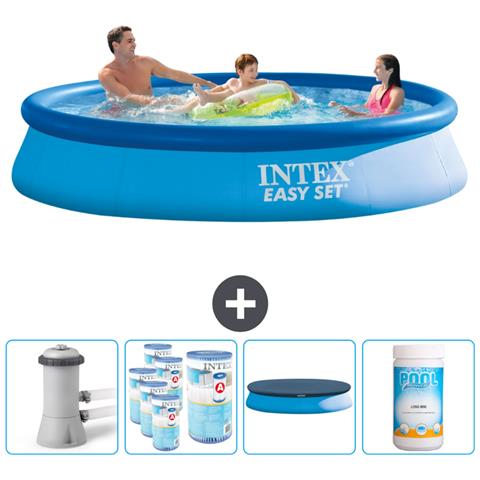 Piscina Fuori Terra - In Giro - 366x366x76 Cm - Blu - Include Accessori Coordinati Cb87 - Foto 1