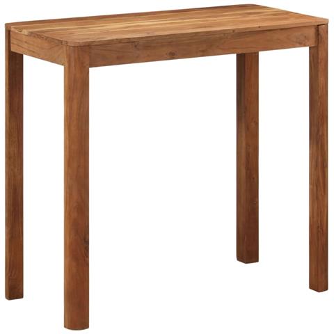 Lusso Casadino -  Tavolo Da Bar In Legno Acacia Con Finitura Ambra 110x55x106 Cm - Foto 2