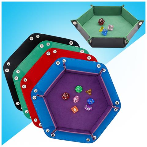 Scatola Portaoggetti Da Scrivania Esagonale In Velluto Black - Foto 5