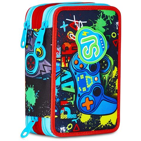 Astuccio 3 Zip Sj Gang Game Led Boy - Foto 1
