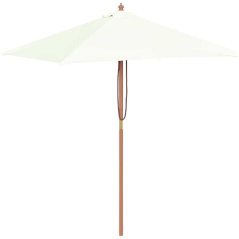 Ombrellone Da Esterni Con Palo In Legno 150x200 Cm Sabbia - Foto 1