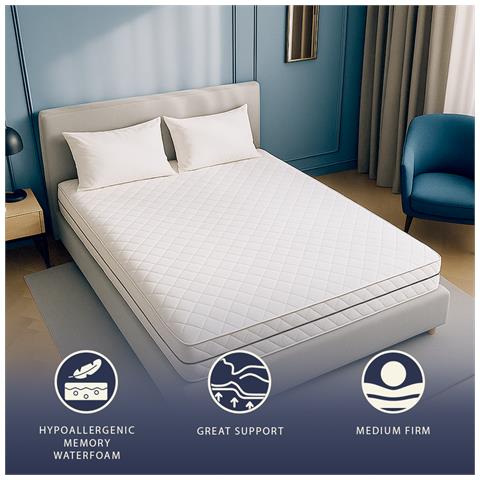 Materasso Singolo 80 X 190 In Schiuma Ipoallergenica | Altezza 18 Cm | Ortopedico E Ipoallergenico | Rivestimento Antiacaro E Antibatterico | 100% Made In Italy - Foto 8