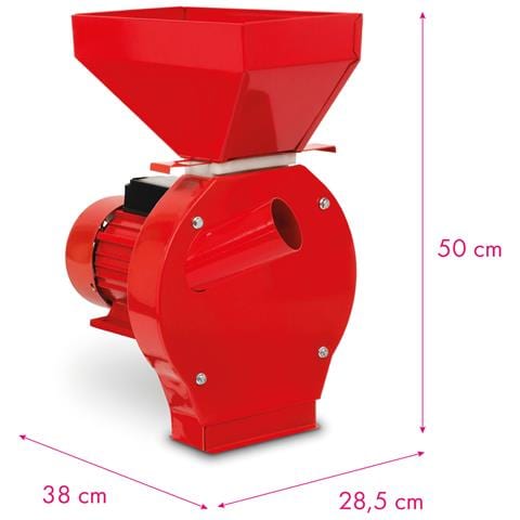 Mulino Elettrico Per Cereali Con Potente Motore Elettrico Da 1100 Watt, Capacità 240 Kg/h, Mulino A Schiacciamento Con Lama Affilata In Acciaio Inox E Quattro Setacci, Trituratore Per Cereali, Da Montare Sul Tavolo - Foto 2