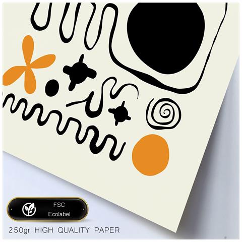Set Di 6 Stampe In Black Ink Emotions Stampe Artistiche E Astratte Per L'interior Design A3 & A4 Senza Cornice - Foto 2