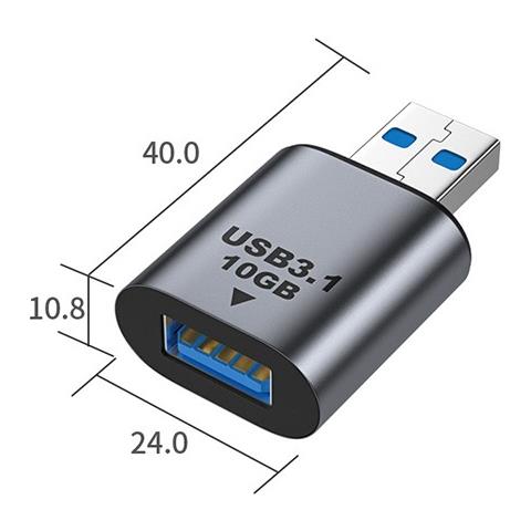Adattatore 2-pack Type-c Femmina A Usb Maschio, Lega Di Alluminio, Trasferimento Dati 10gbps - Foto 5