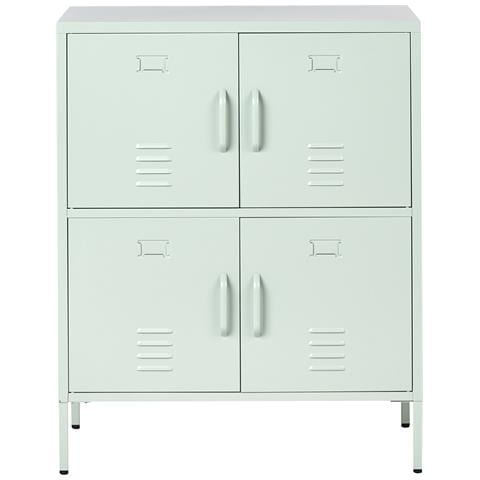 Armadietto Da Ufficio Holbeck Metallo Verde Menta - Foto 2
