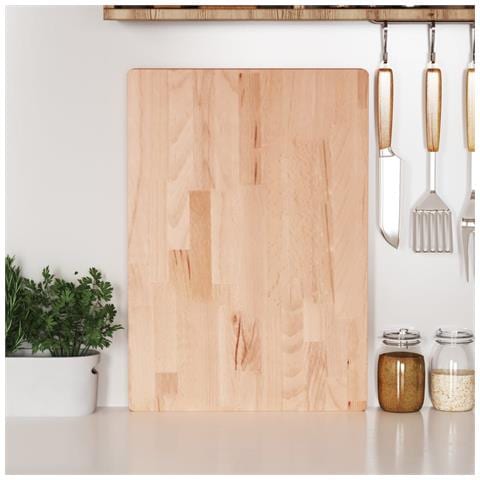 Tagliere 50x35x4 cm in Legno Massello di Faggio - Foto 2