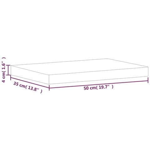 Tagliere 50x35x4 cm in Legno Massello di Faggio - Foto 7