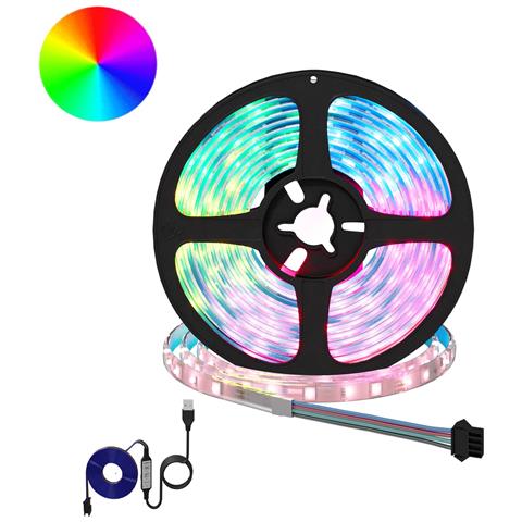 Striscia LED 2 pcs Nero e trasparente 2500 mm Rame e plastica - Foto 1