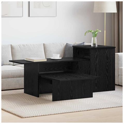 Tavolo consolle Rovere Nero 91,5 x 35 x 38,5 cm - Foto 2