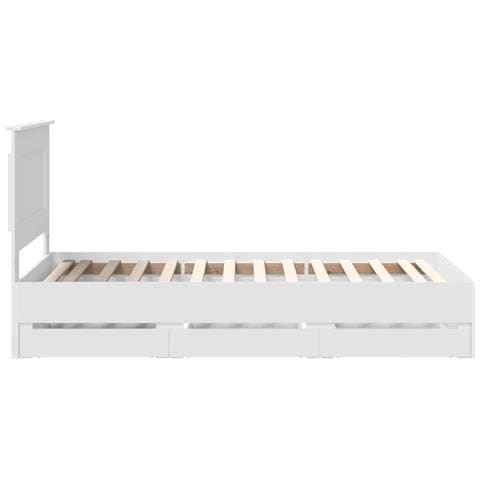 Struttura del letto Bianco 75 x 190 cm Legno Ingegnerizzato - Foto 9